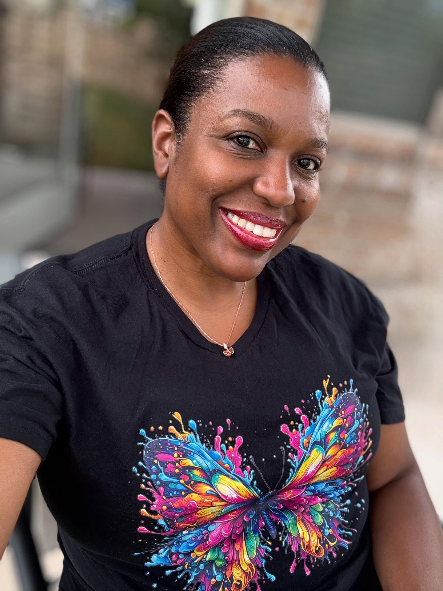 Karmon in Butterfly T-Shirt