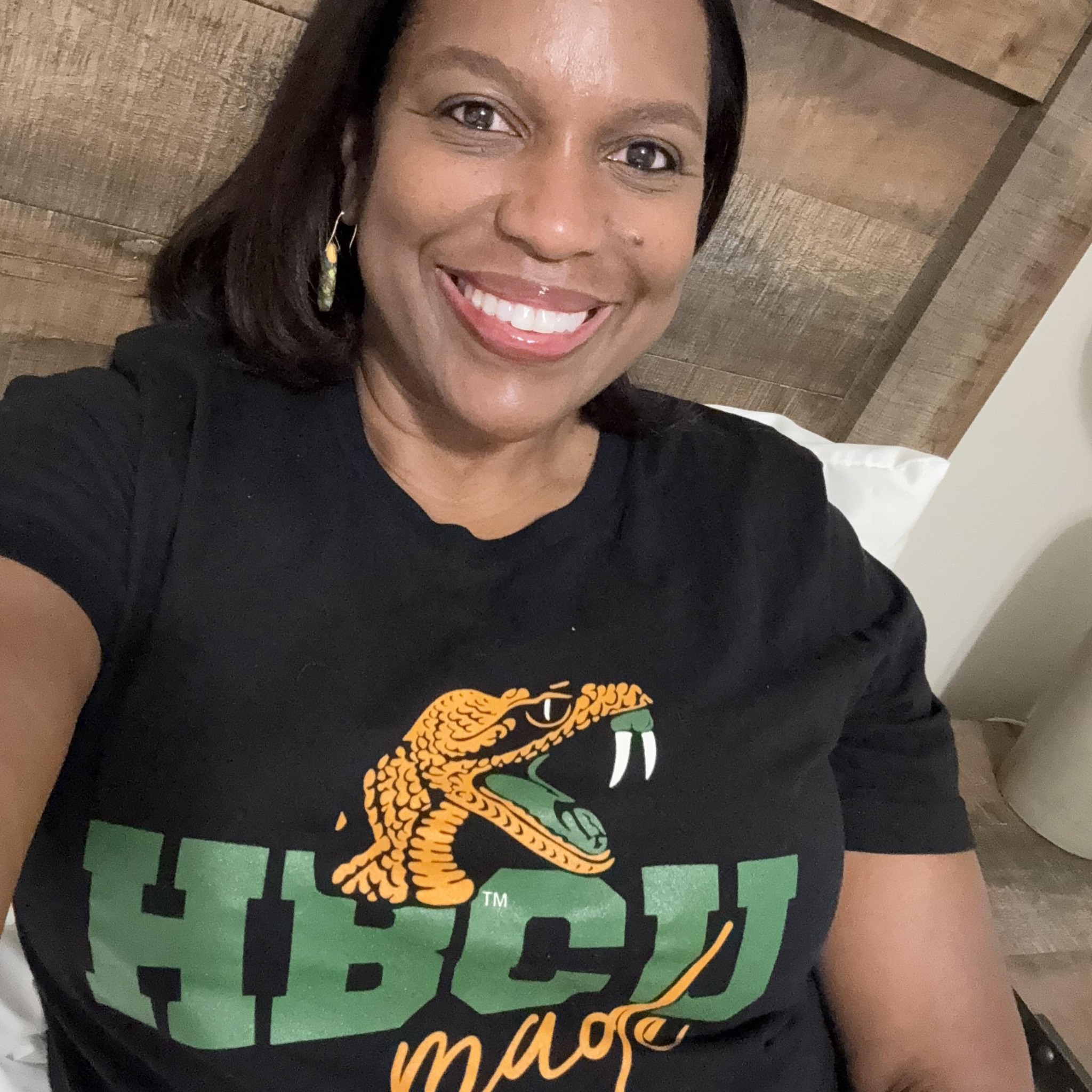 Karmon in HBCU Shirt